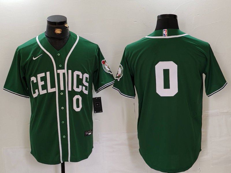 Men Boston Celtics #0 Tatum Green Joint Name 2024 Nike NBA Jersey style 33